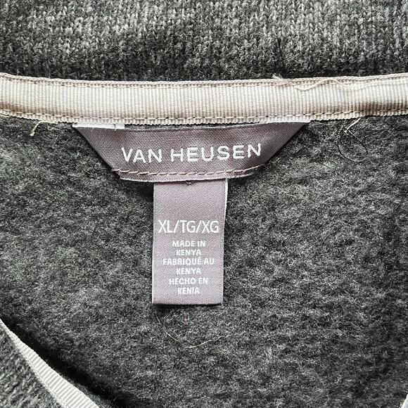 NWT! Van Heusen Men's Gray / Black Full Zip Sweater Size XL - Picture 3 of 10